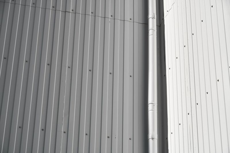 Siding panels on a building