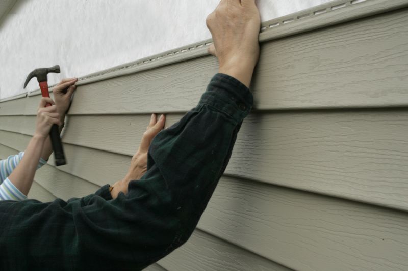 Wood siding installation process